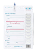 PillMap Visual Pill Planner for Medication, Supplements, and Vitamins Management Guide for Pill Box Organizer Containers, Pill M