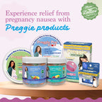 Three Lollies Preggie Gift Box - Natural, Pregnancy Nausea Relief Essentials with Anti-Sickness Lozenges, Hydration Packets, Gin