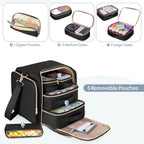 Prokva Medicine Storage Bag with 5 Removable Pouches, Pill Bottle Organizer Bag with Shoulder Strap, Large Medication Travel Bag