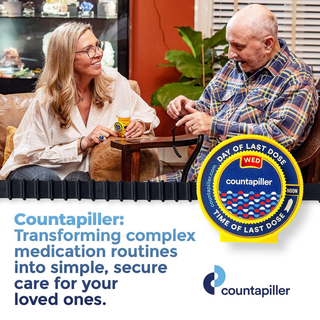 Countapiller - Dosage Time Tracker - Medication Intake Management - Medication Organizer Reminder - AM/PM - Dosage Reminder in D