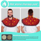 UTK Heating Pad for Neck and Shoulders,Natural Jade Tourmaline,Upgrade Size to Cover More Areas of Neck,Shoulder,Shoulder Blade