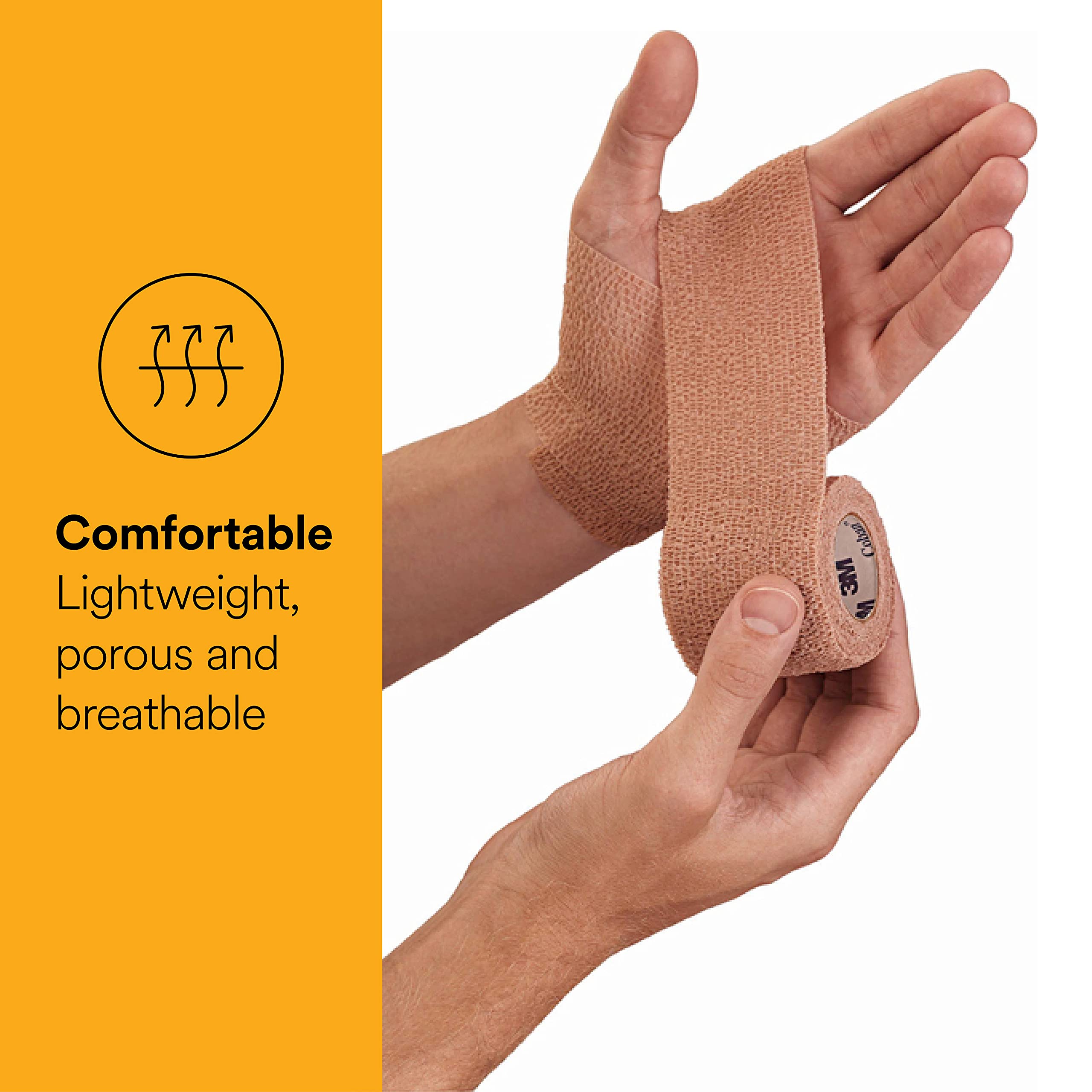 3M Coban Self-Adherent Wrap 1583, US Pallet, 3 Inch x 5 Yards, 24 Wraps/Case
