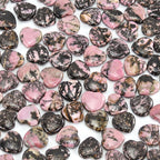 Nvzi Tumbled Polished Natural Rhodochrosite Crystals Heart Stones, Crystals and Healing Stones Quartz Bulk for Wicca, Reiki, Hea