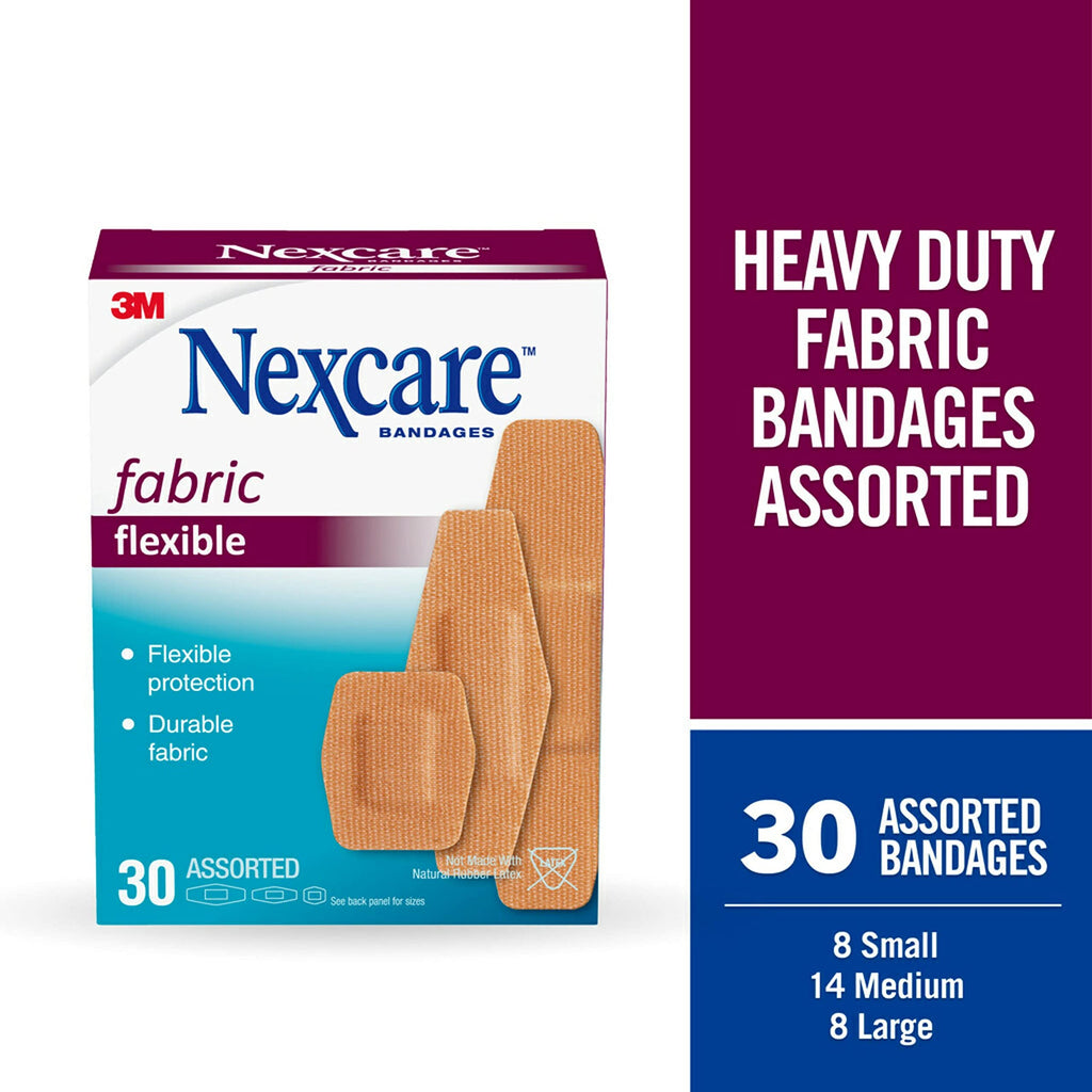 Nexcare Flexible Fabric Assorted Sies