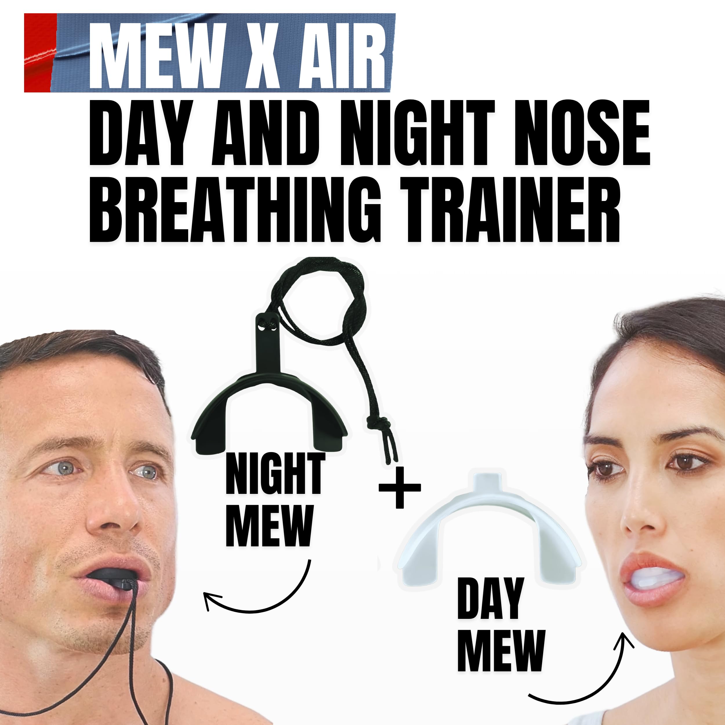 Better Than Mouth Tape for Sleeping MEW X AIR The 24 Hour Nose Breathing & Oxygen Enhancing Kit/Put Toxic Mouth Tape Sleep Tape