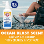 Arm & Hammer Shoe Refresher Spray, Odor Eliminator for Sneakers, 24 Odor & Wetness Control, Aerosol-Free Shoe Deodorizer Spray,