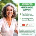 HemRid Complete Hemorrhoid Support System - Max Formula, Lidocaine Cream & Fiber Gummies for Immediate Relief & Long-Term Comfor