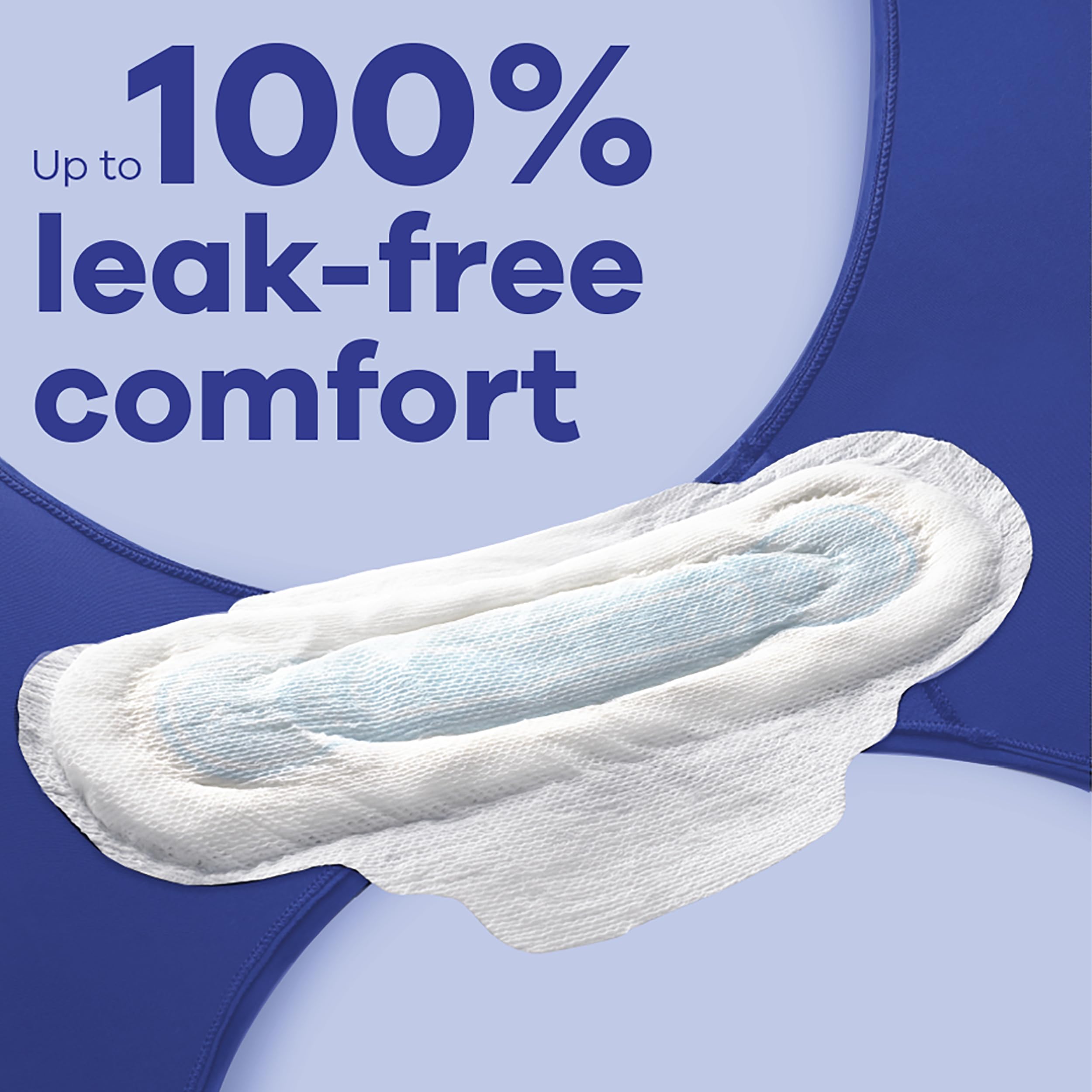 Always Maxi Feminine Pads For Women, Size 2 Long Super Absorbency, With Wings Unscented, 32 Count