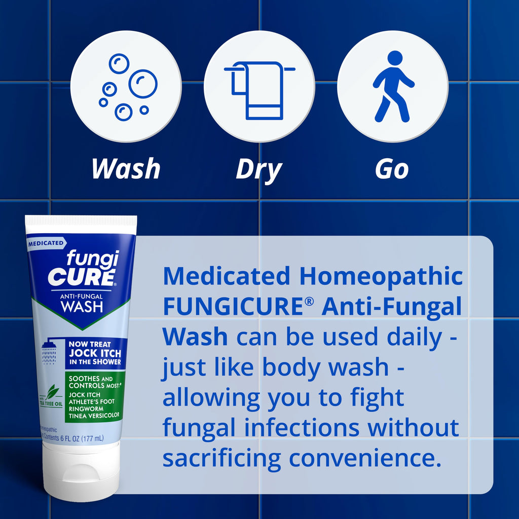 FUNGICURE Medicated Anti-Fungal Jock Itch Wash, 6 Fl Oz