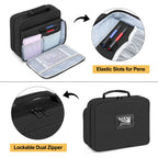 Damero Pill Bottle Organizer, Medicine Bottles Storage Bag Medication Travel Carrying Case for Pill Organizer, Vitamins, Medical
