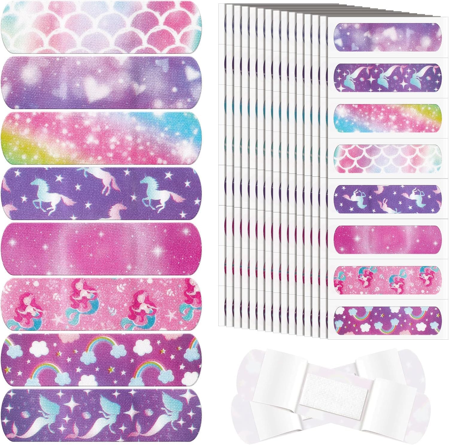 Qutipek Waterproof Bandage For Kids  50 Pcs Band Aid For Kids Bandaid Strips With Cute Designs Bandages For Wounds  SkinFrien