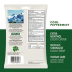 Ricola Max Cool Peppermint Throat Care Large Bag | Cough Suppressant Drops | Dual Action Liquid Center | Soothing Long-Lasting R