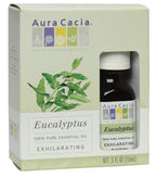 Aura Cacia Pure Essential Oil, Eucalyptus, 0.5 Fluid Ounce (Pack of 24)