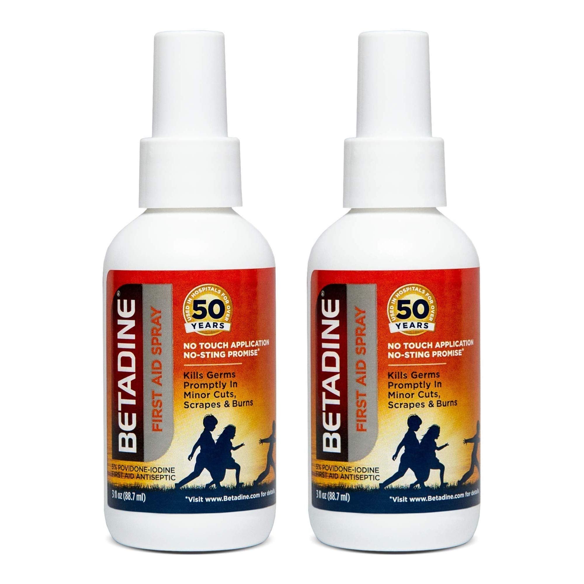 Betadine First Aid Spray - 3 Oz, Pack Of 2