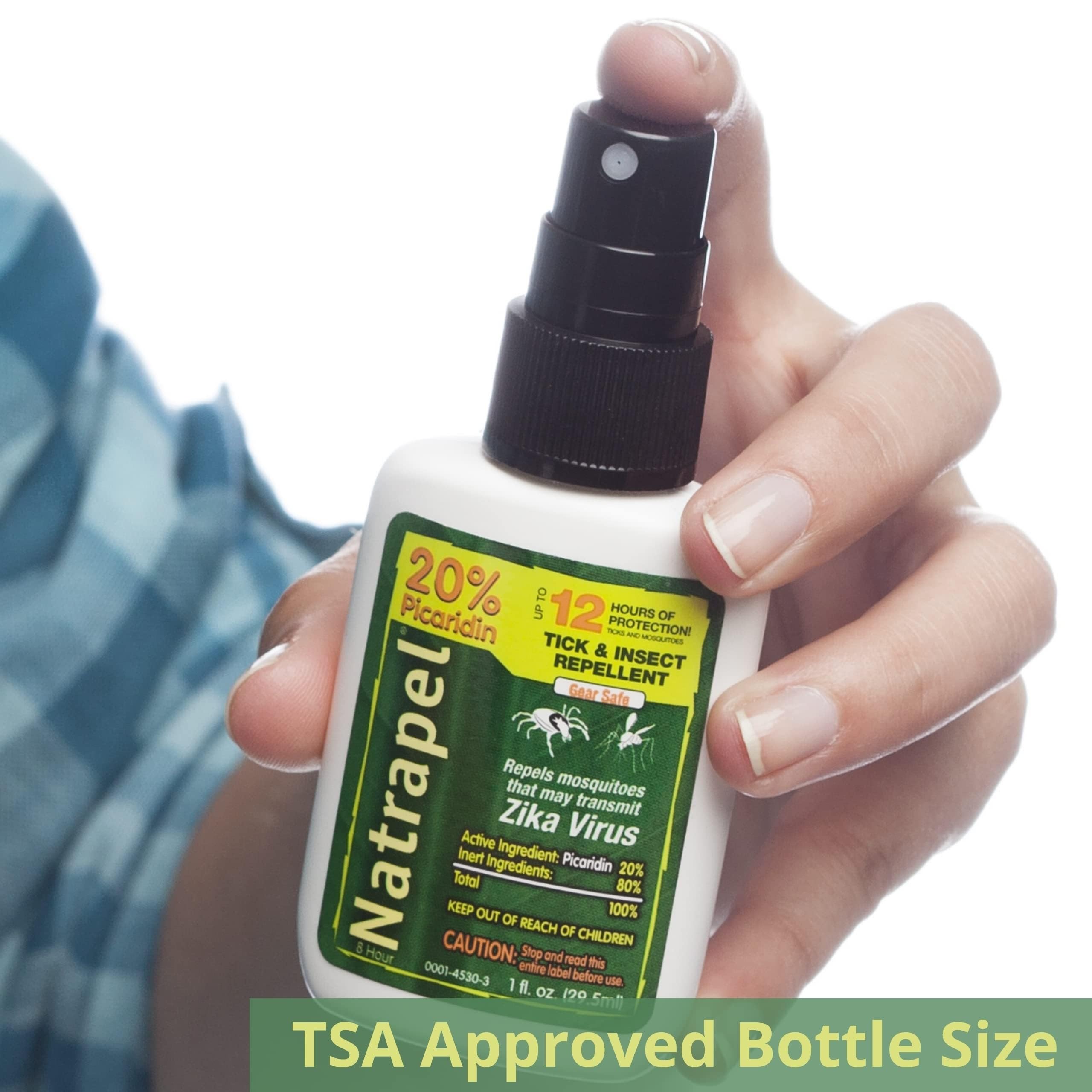 Natrapel Tick & Insect Repellent - Bug Spray with 20% Picaridin - Family Protection Against Mosquitoes, Ticks & More - Up to 12