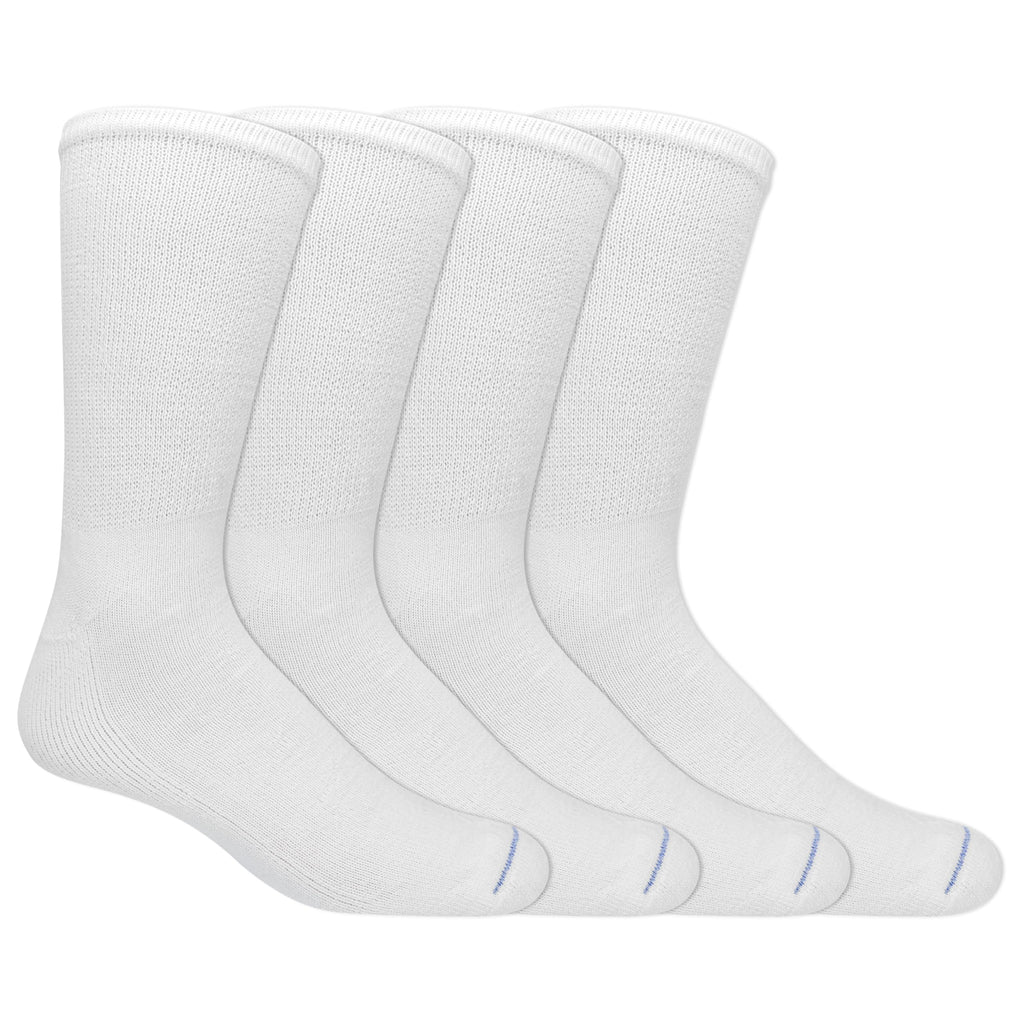 Dr. Scholl's Men's Diabetes & Circulator Socks, White, Shoe Size:7-12