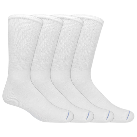 Dr. Scholl's Men's Diabetes & Circulator Socks, White, Shoe Size:7-12