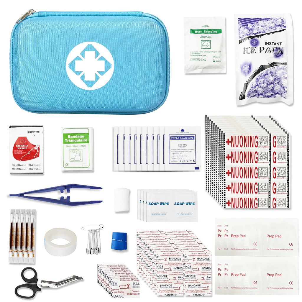 276PCS Small Travel First Aid Kit Supplies for Business, First Aid Kits Backpacking Essentials Items Trauma First Aid Survival K