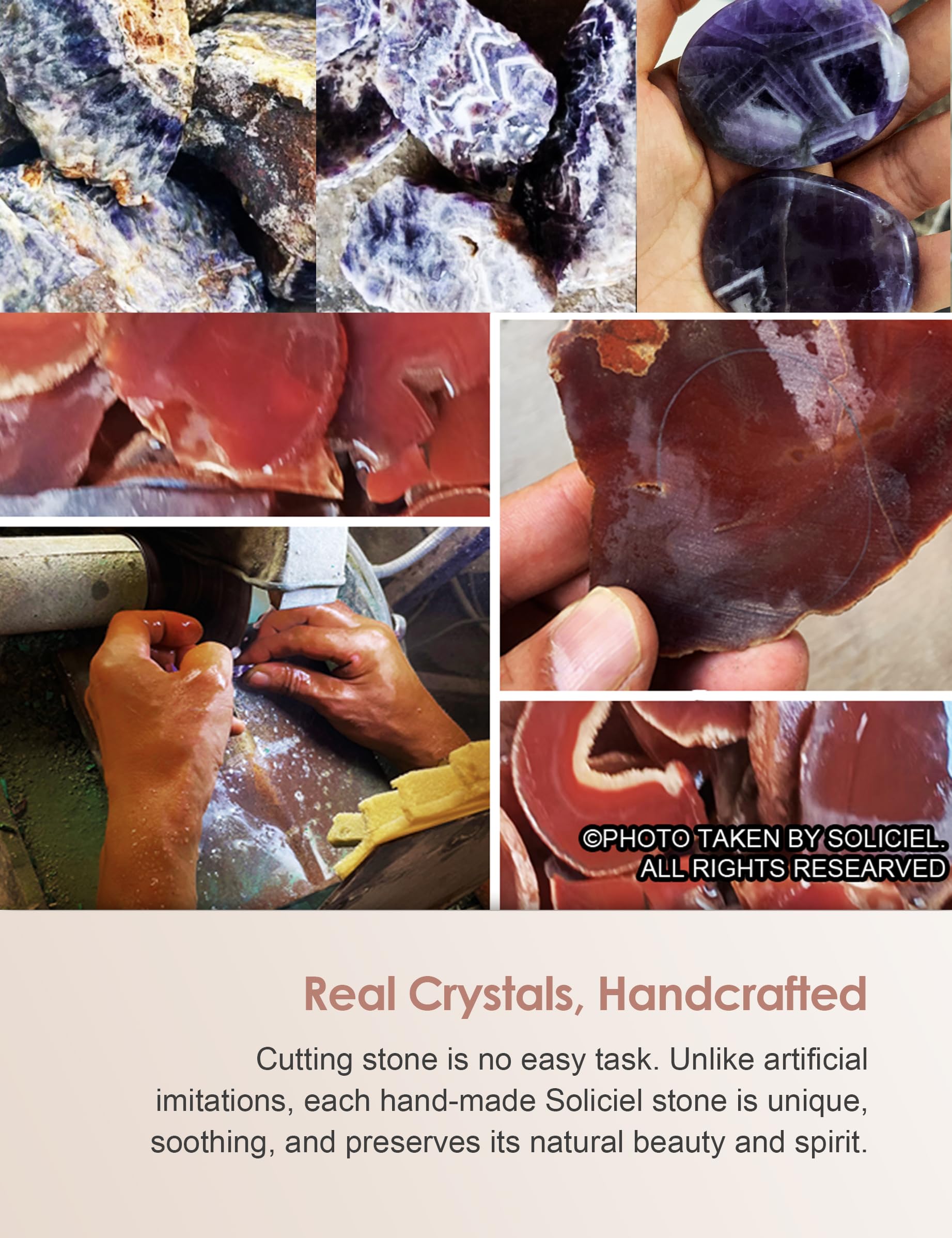 SOLICIEL One Day at A Time Agate Healing Crystal, Thinking of You Gifts for Him for Her Anxiety Relief Items You Got This Sobrie