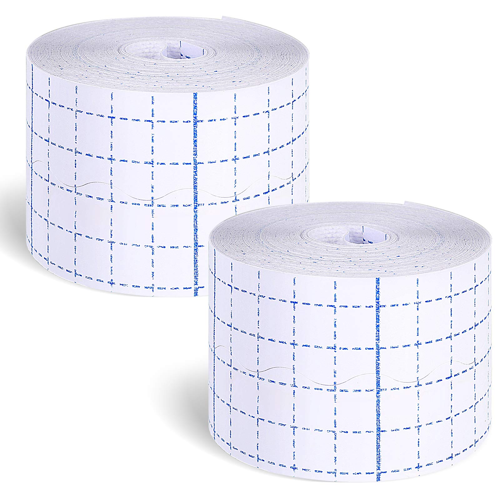Nuanchu 2 Rolls Non-Woven Cover Roll Stretch Tape Non-Woven Adhesive Bandages Breathable Bandage Tape Cohesive Wrap Bandages Pro