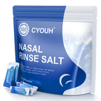 CYOUH Neti Pot Salt Packets, Individually Saline Packets, Nasal Wash Refill Kit | Sinus Rinse Packets for Neti Pots | Nasal Irri