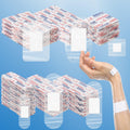 Geiserailie 200 Pcs Sheer Waterproof Bandages Family Variety Pack Clear Adhesive Bandages for Wound Care, Fingers, Elbows, Knees