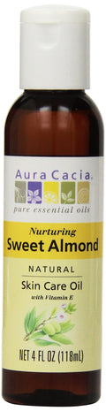 Aura Cacia Sweet Almond Skin Care Oil | GC/MS Tested for Purity | 118ml (4 fl. oz.)