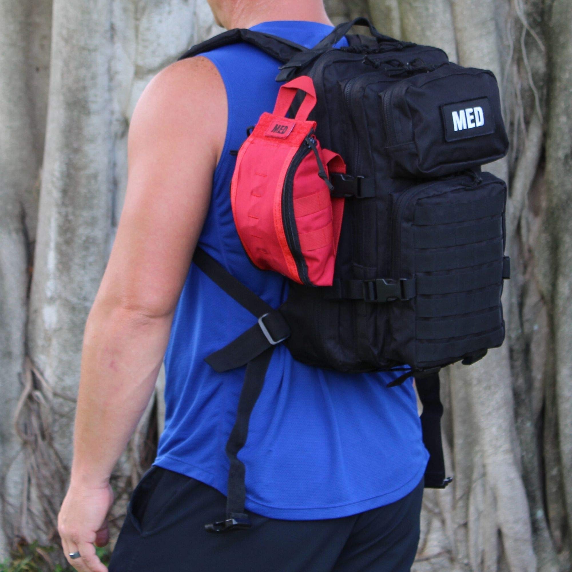 Luminary Tactical Trauma Kit Fully Stocked First Aid Kit Backpack EMS/EMT First Responder Medical Bug Out Bag for Preppers Profe