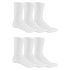 Dr. Scholl's Mens Diabetes & Circulator - 4 6 Pair Packs Non-binding Comfort And Moisture Management Sock, White, 7-12 US