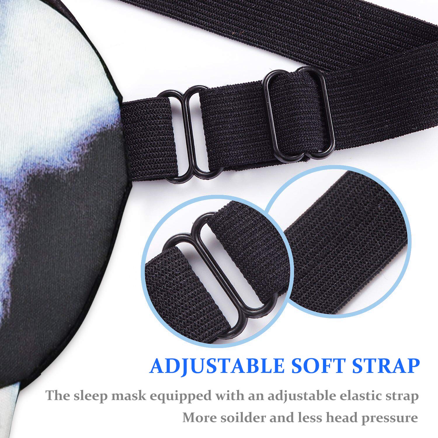 HYCLES 4 Pack Cartoon Animal Cute Sleep Eye Mask with Adjustable Strap Relaxed Sleeping Blackout Cat Dog Eye Cover Eyeshade for