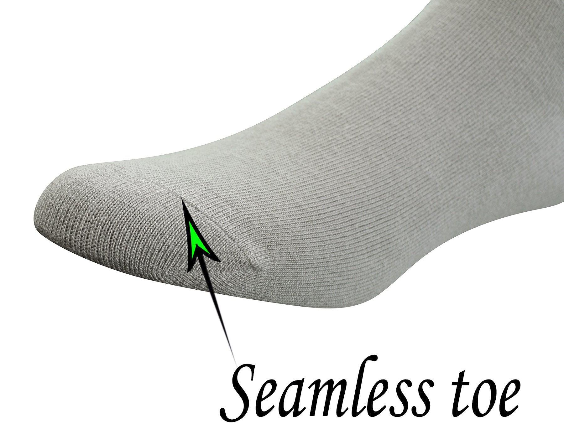 Yomandamor Men 's Diabetic Ankle Socks with Seamless Toe and Non-Binding Top,6 Pairs L Size(10-13)