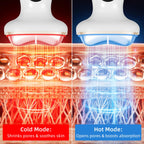 Red Light for Face & Neck Beauty Massager, 7-in-1 LED Gua Sha Sculptor, Microcurrent, Vibration for Face Neck Eye Lifting, Wrink