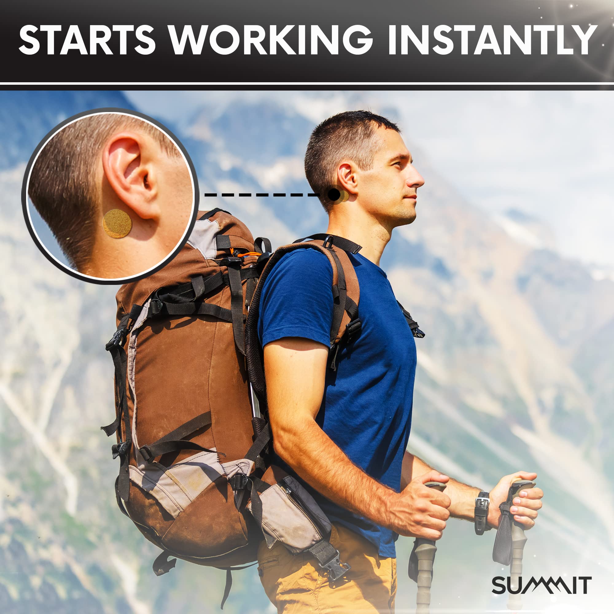 Summit Altitude Sickness Prevention Patches | Supports Rapid High Altitude Acclimation, Boosts Oxygen Intake, Fights High Altitu