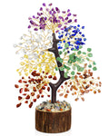 Crystal Tree of Life - 7 Chakra Tree, Christmas Birthday Gifts for Women, House Warming Gift, Chakra Healing Crystals Positive E