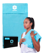 ICEWRAPS 12x21 Extra Large Ice Pack with Soft Fabric Cover | Clay Ice Pack for Physical Therapy | Soft Ice Packs for Injuries Re
