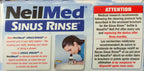 NeilMed Sinus Rinse All Natural Relief Premixed Refill Packets 100 Each