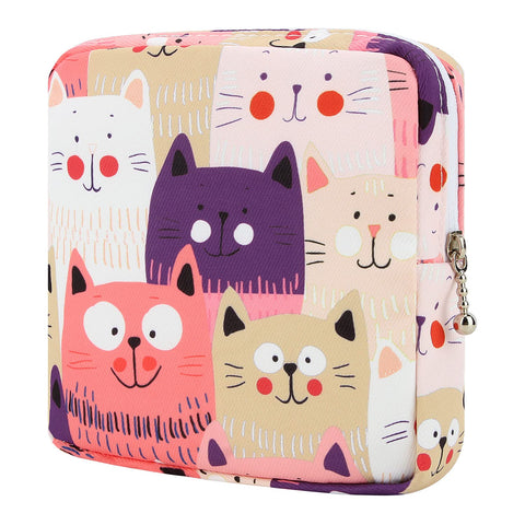 Desing Wish Sanitary Pad Storage Bag Portable Period Bag for Teen Pads/Sanitary Napkins/Small Tampons, Sanitary Napkin Storage B