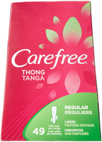 Carefree Thong Pantiliners-Unscented- 49 Count (Pack of 3)