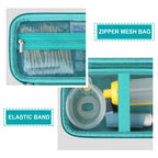 Supmay Hard Case for Asthma Inhaler, Handheld Spacer for Kids and Adults, Masks, Inhaler Holder Asthma Travel Bag Carrying Organ