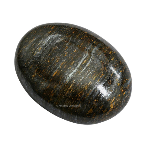 Bronzite Crystals and Healing Stones - Large Palm Stone Crystals Piedra - Crystal for Good Luck, Balanced Positive Energy, Medit