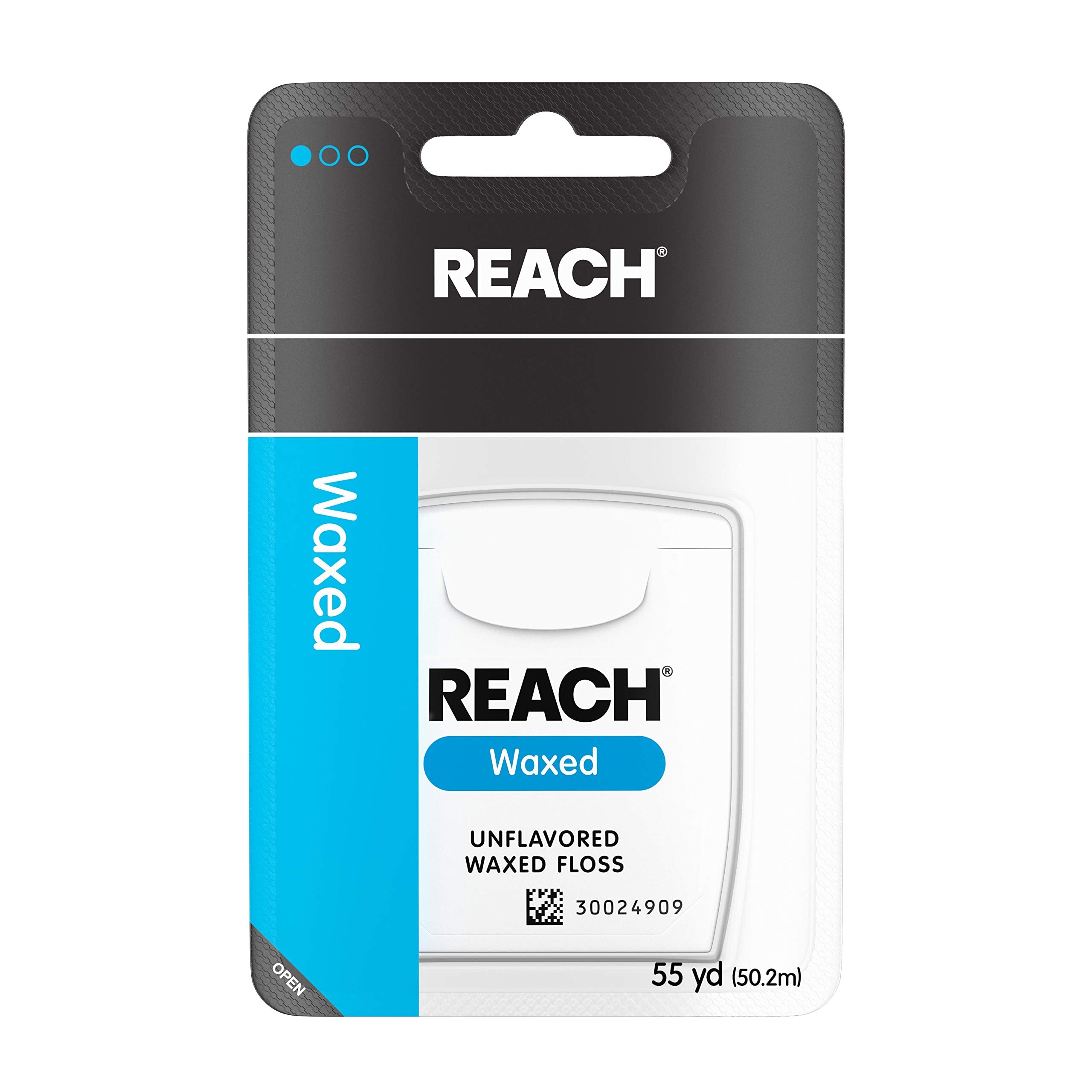 Reach Unflavored Waxed Dental Floss For Oral Care & Removal Of Plaque & Food From Teeth & Gum Line, Accepted By The American Den
