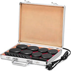 Hprampi 18Pcs Hot Rocks Massage Stones with Heater Kit, Profesional Basalt Stones for Massage, Portable Hot Stone Kit for Relaxi