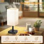 Light Therapy Lamp 10000 Lux Therapy Light with Remote and Touch Control, 3 Color Temperature, 5 Brightness Level Full Spectrum
