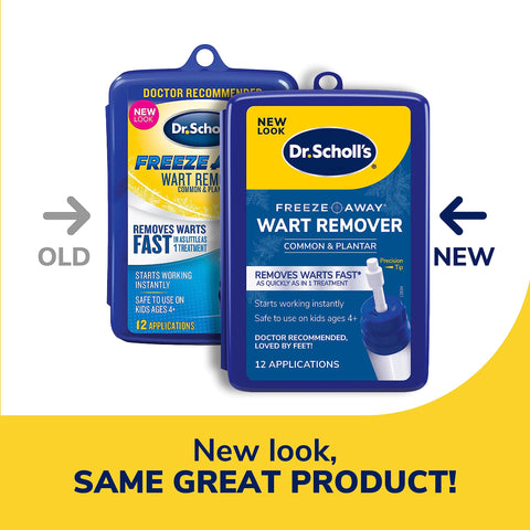 Dr. Scholl's Freeze Away WART Remover, 12 Applications // Doctor-Proven Freeze Therapy to Remove Common and Plantar Warts Fast, 