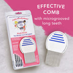 Fairy LiceMothers MagicWand Metal Lice Comb - Head Lice comb for Lice Eggs - Nit Free - Durable & Easy to Use - Gentle Lice Remo