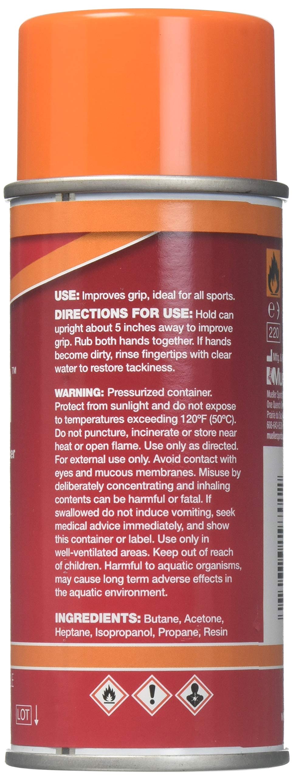 Mueller-190701 Stickum Spray Grip Enhancer, Aerosol, 4-Ounce
