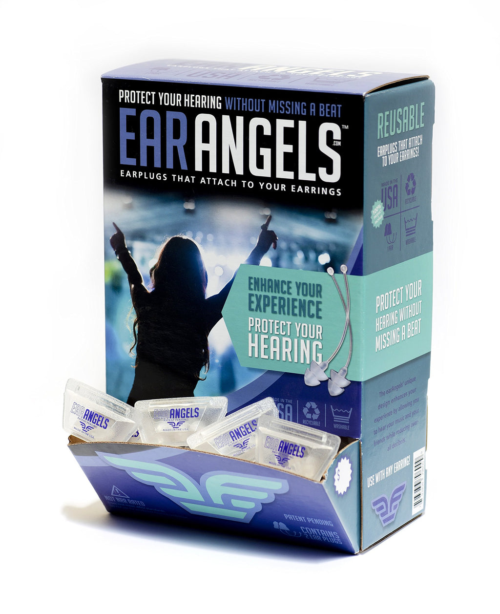 EarAngels - High Fidelity Ear Plugs for Women (4 Pair)
