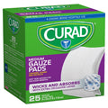 Curad Medium Gauze Pads 3 x 3, 25 ea (Pack of 2)