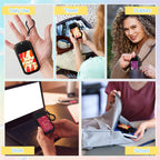 Frienda 24 Set Mini Hand Sanitizer Spray Travel Size Bulk Hand Sanitizer New Years Valentine Gifts with Thank You Card Bag Pocke