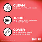 Band-Aid Brand Flexible Fabric Adhesive Bandages for Wound Care and First Aid, Finger and Knuckle, 20 ct (Pack of 6)
